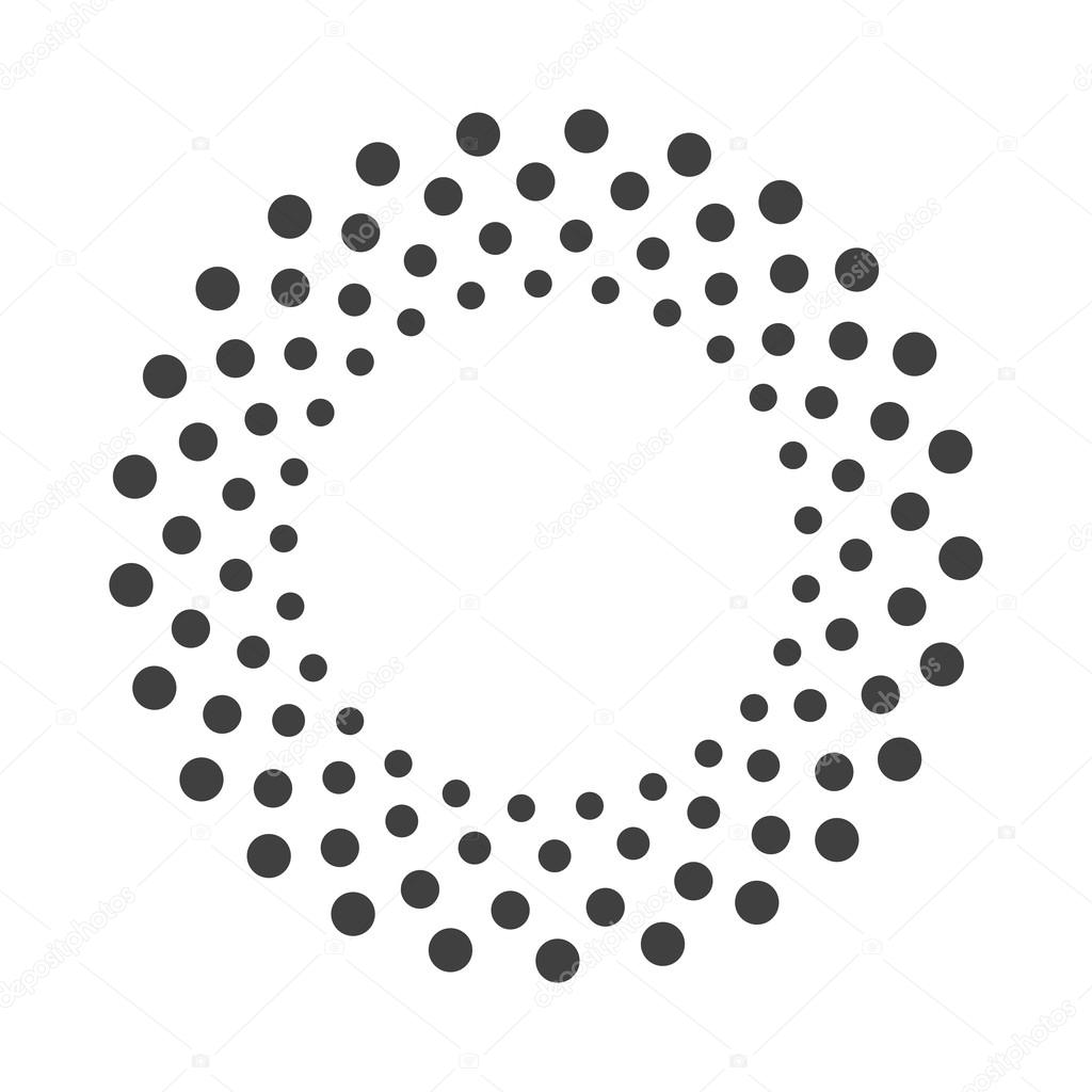 Abstract dotted design element