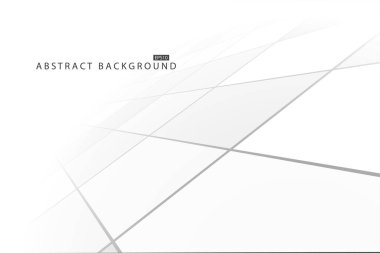 Bakış açısıyla soyut fütüristik arka plan. Beyaz fayans zemin kopyalama alanı - geometrik sonsuzluk tasarımı. İşiniz ve fikirleriniz için hafif temiz bir konsept. Poster, pankart, sunum şablonu.