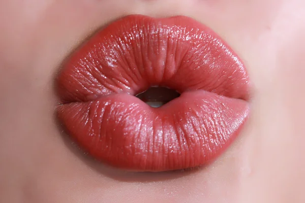 Rote sexy Lippen — Stockfoto