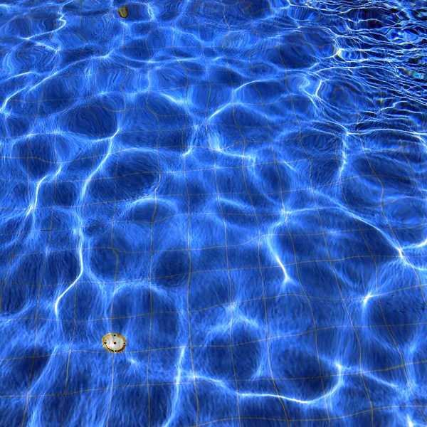 Piscina de agua con reflejos de luz solar — Foto de Stock