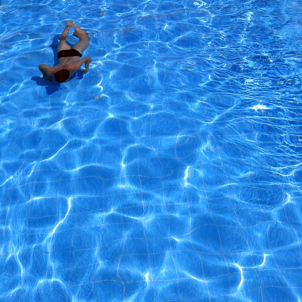 Schwimmer im Wasser — Stockfoto