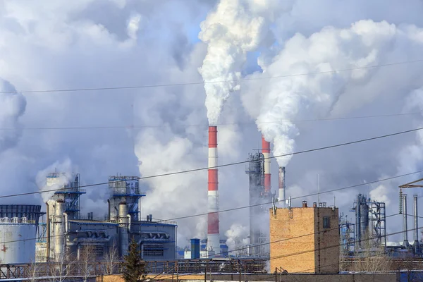 Paesaggio zona industriale — Foto Stock