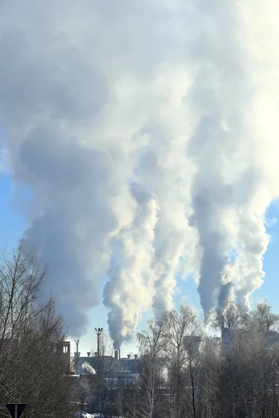 Weg naar de fabriek — Stockfoto