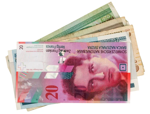 İsviçre banknot parçası