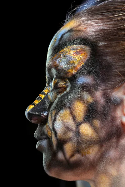 Τέχνη του σώματος - πεταλούδα Totenkopf — Φωτογραφία Αρχείου