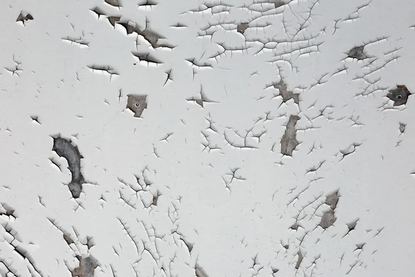 Texture of cracked white paint — Stock Photo, Image