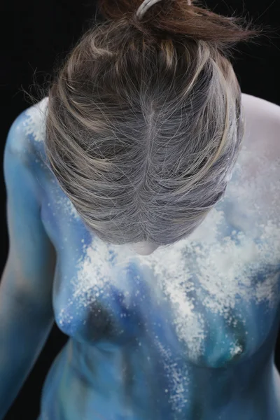 Body art meisje - winter — Stockfoto