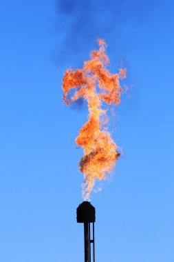 yanan meşale petrol 