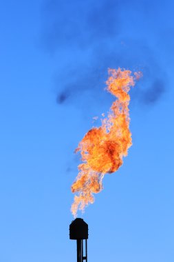 yanan meşale petrol 
