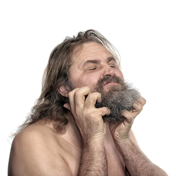 Retrato de un hombre con barba — Foto de Stock