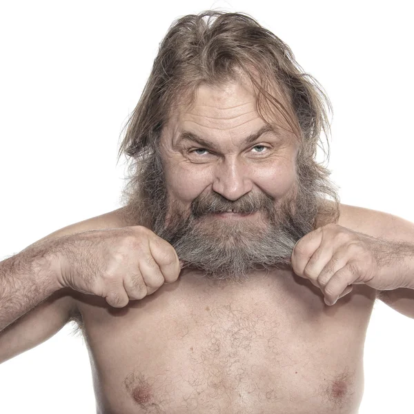 Retrato de un hombre con barba — Foto de Stock