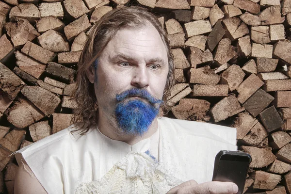 Синяя борода в ванной — стоковое фото