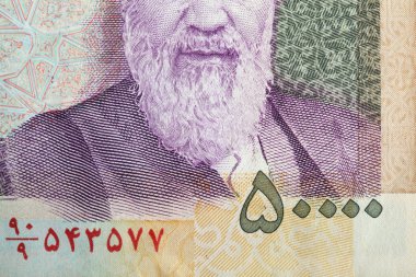  İran banknotlar parçası