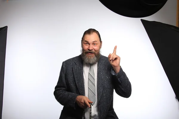 Ritratto di un uomo vestito — Foto Stock