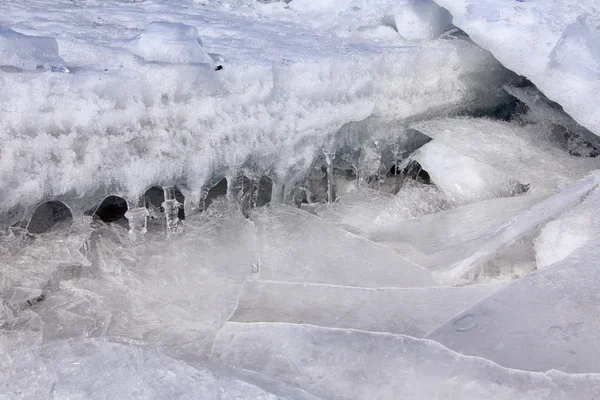 Ice and icicles — Stock Photo, Image