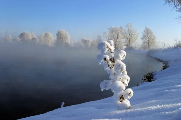 Inverno nevado Rússia — Fotografia de Stock