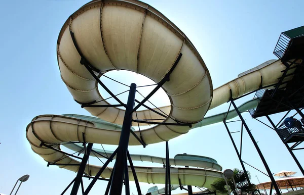 Nahaufnahme Der Rutsche Aquapark — Stockfoto