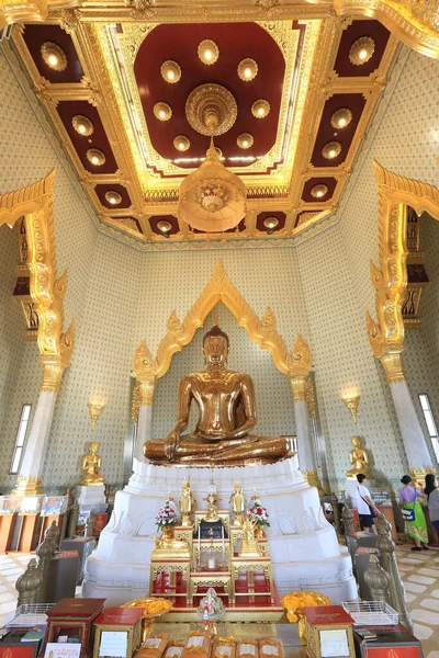 Bangkok Thailand Δεκεμβρίου 2014 Wat Traimit Διάσημο Για Γιγαντιαίο Ύψους — Φωτογραφία Αρχείου
