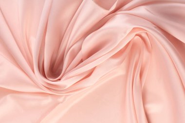 macro texture of pink chiffon folds studio clipart