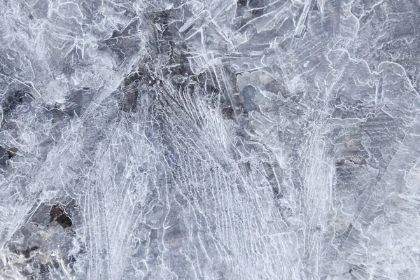 Macro Textura Lujo Hielo Río Invierno —  Fotos de Stock