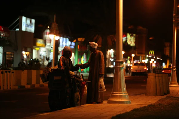 Vida Nocturna Paisaje Urbano Egipto Caluroso Verano —  Fotos de Stock