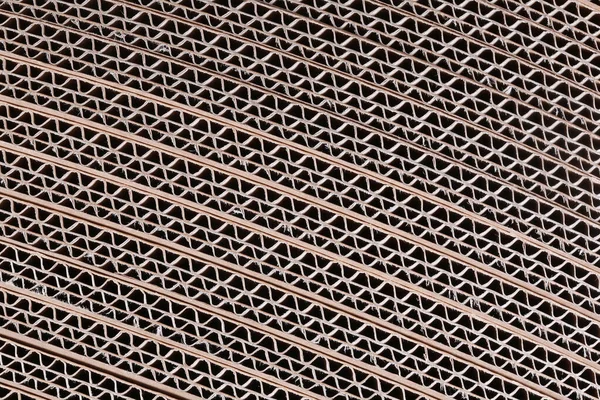 Textura Macro Papelão Seção Dobrado Várias Camadas — Fotografia de Stock