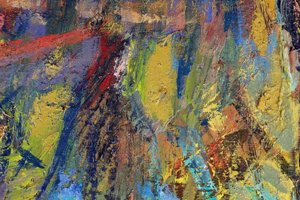 Macro Artiste Palette Texture Peinture Huile Mixte Différentes Couleurs Studio — Photo