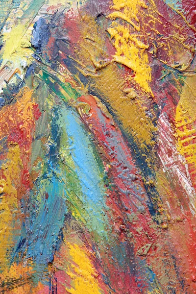 Makro Ressamın Paleti Dokusu Farklı Renklerde Doygunluk Stüdyosunda Karışık Yağlı — Stok fotoğraf