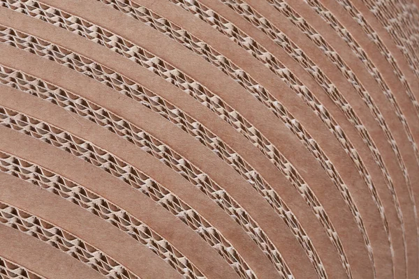Makrostruktur Der Pappe Querschnitt Der Gefalteten Mehreren Lagen — Stockfoto