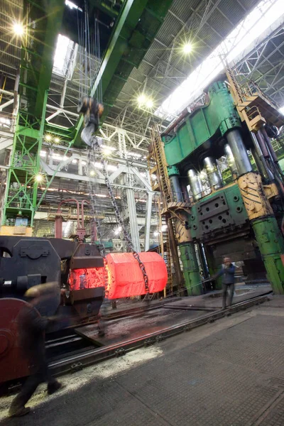 Jekatěrinburg Rusko Února 2013 Prohlídka Továrny Těžkého Inženýrství Uralmash Interiérové — Stock fotografie