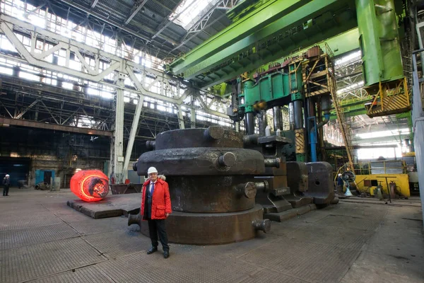 Jekatěrinburg Rusko Února 2013 Prohlídka Továrny Těžkého Inženýrství Uralmash Interiérové — Stock fotografie