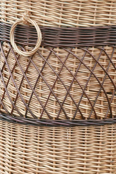 Close Wicker Baskets Other Items Made Natural Materials — Stock Photo, Image