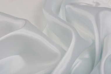 saten kumaş beyaz renk stüdyosunun makro dokusu 