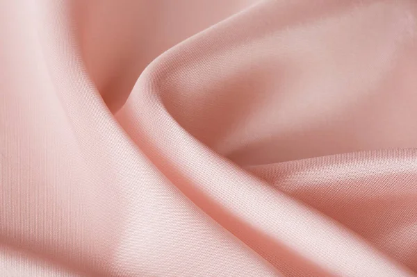 Makro Textura Saténové Tkaniny Špinavě Růžová Barva Studio — Stock fotografie