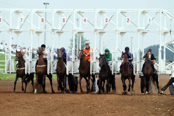 Naberezhnye Chelny Rusland Juni 2006 Paardenraces Het Hippodroom Van Naberezhnye — Stockfoto