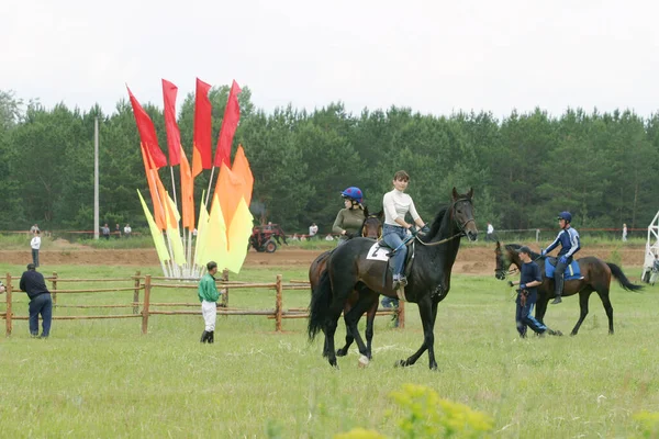 Naberezhnye Chelny Rusland Juni 2006 Paardenraces Het Hippodroom Van Naberezhnye — Stockfoto