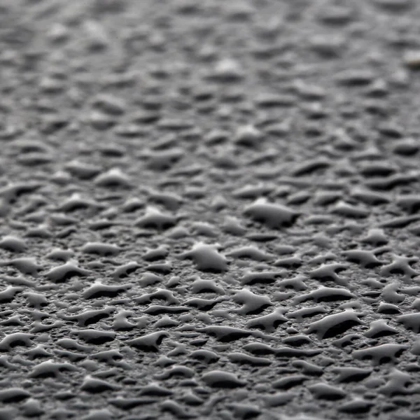 Macro Textura Gotas Agua Sobre Vidrio Estudio Blanco Negro —  Fotos de Stock