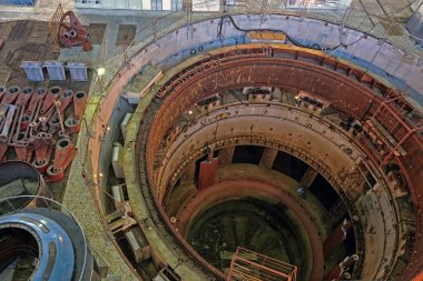 Endüstriyel iç kapsama jeneratörü stator, hidroelektrik türbin salonu