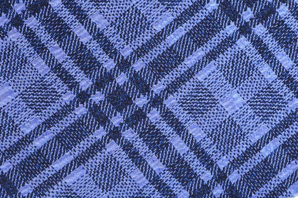 Macro Purple Plaid Fabric Texture Cage Studio — Stock Photo, Image