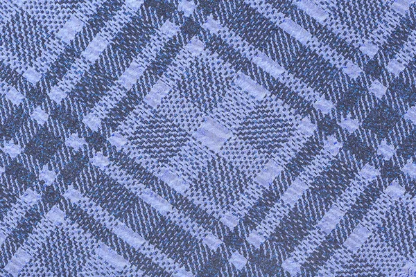 Texture Tissu Carreaux Macro Violet Dans Studio Cage — Photo