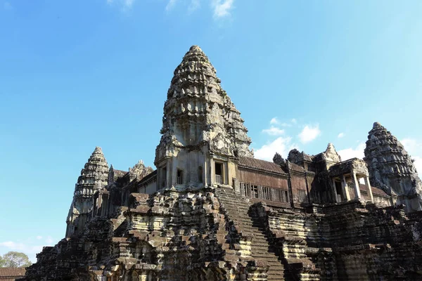 Paisaje Verano Angkor Complejo Templo Hindú Dedicado Dios Vishnu —  Fotos de Stock