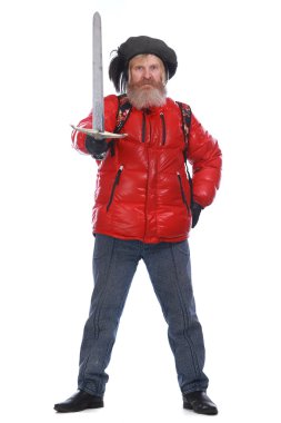 Kılıcı olan bir adam