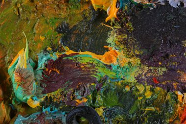 sanatçının palet renk