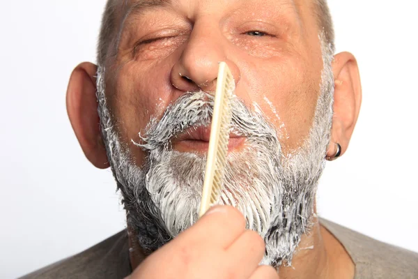 Hombre adulto barba de color —  Fotos de Stock