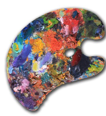 sanatçının palet renk