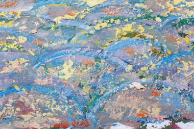 bir sanatçının paleti