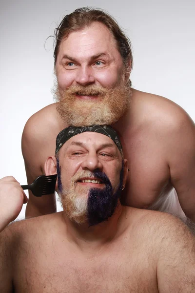 Adult man color beard — Stock Photo, Image