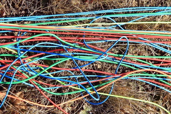 colored rope on the ground