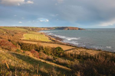 İngiltere 'nin Wembury kentindeki Devonshire köyüne doğru bakın..