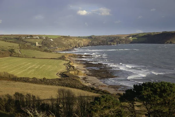 Widok Wioskę Devonshire Wembury Anglia — Zdjęcie stockowe